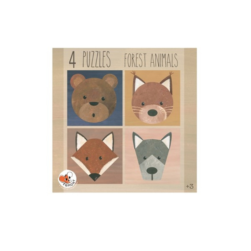 Forest Animals -  4 Puzzles