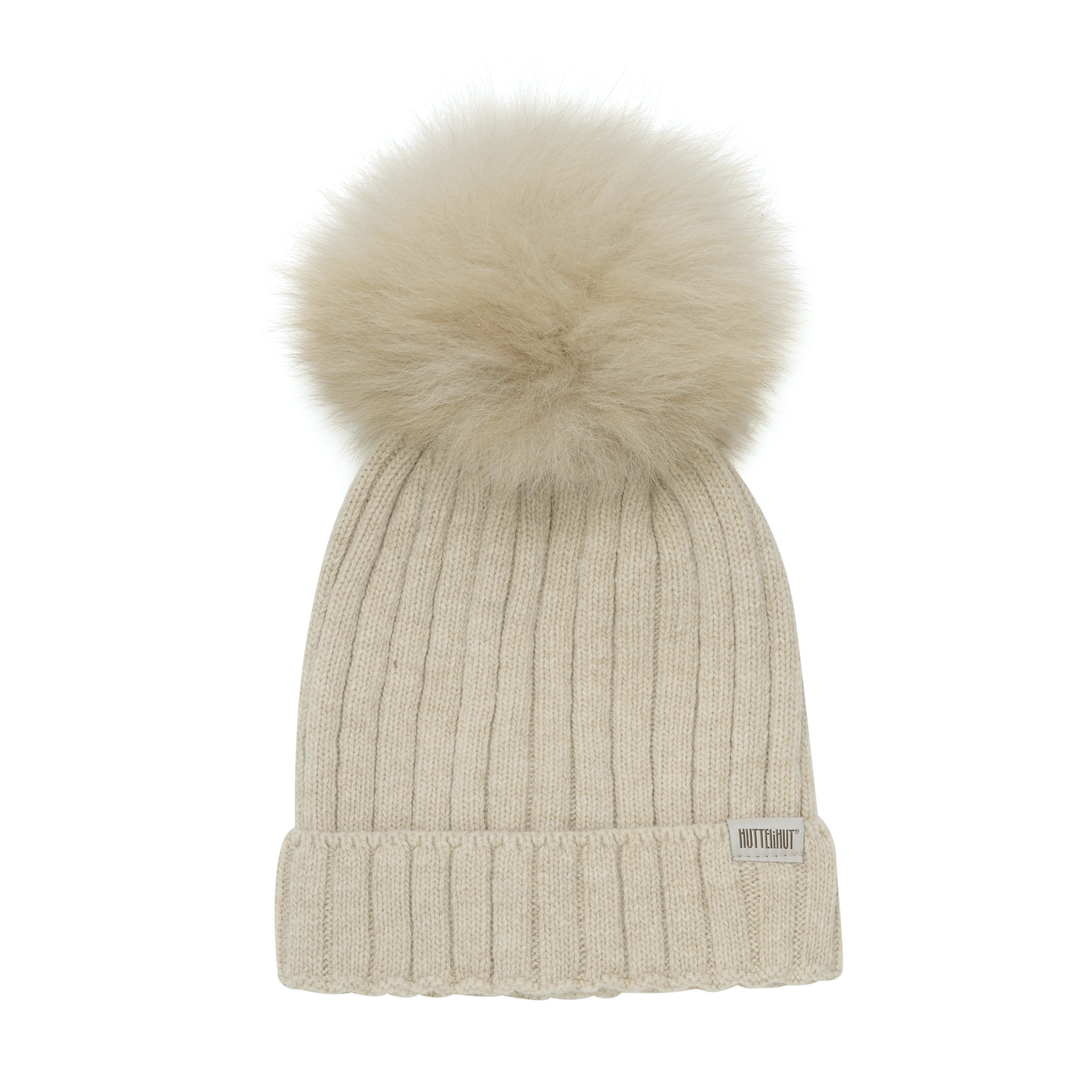 Beige - Bonnet Pompon