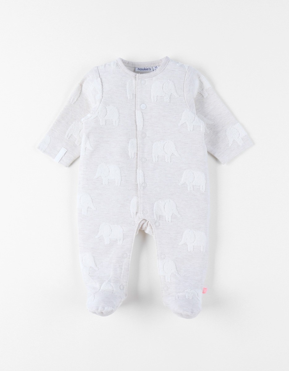 Pyjama Jersey Eléphant Gris