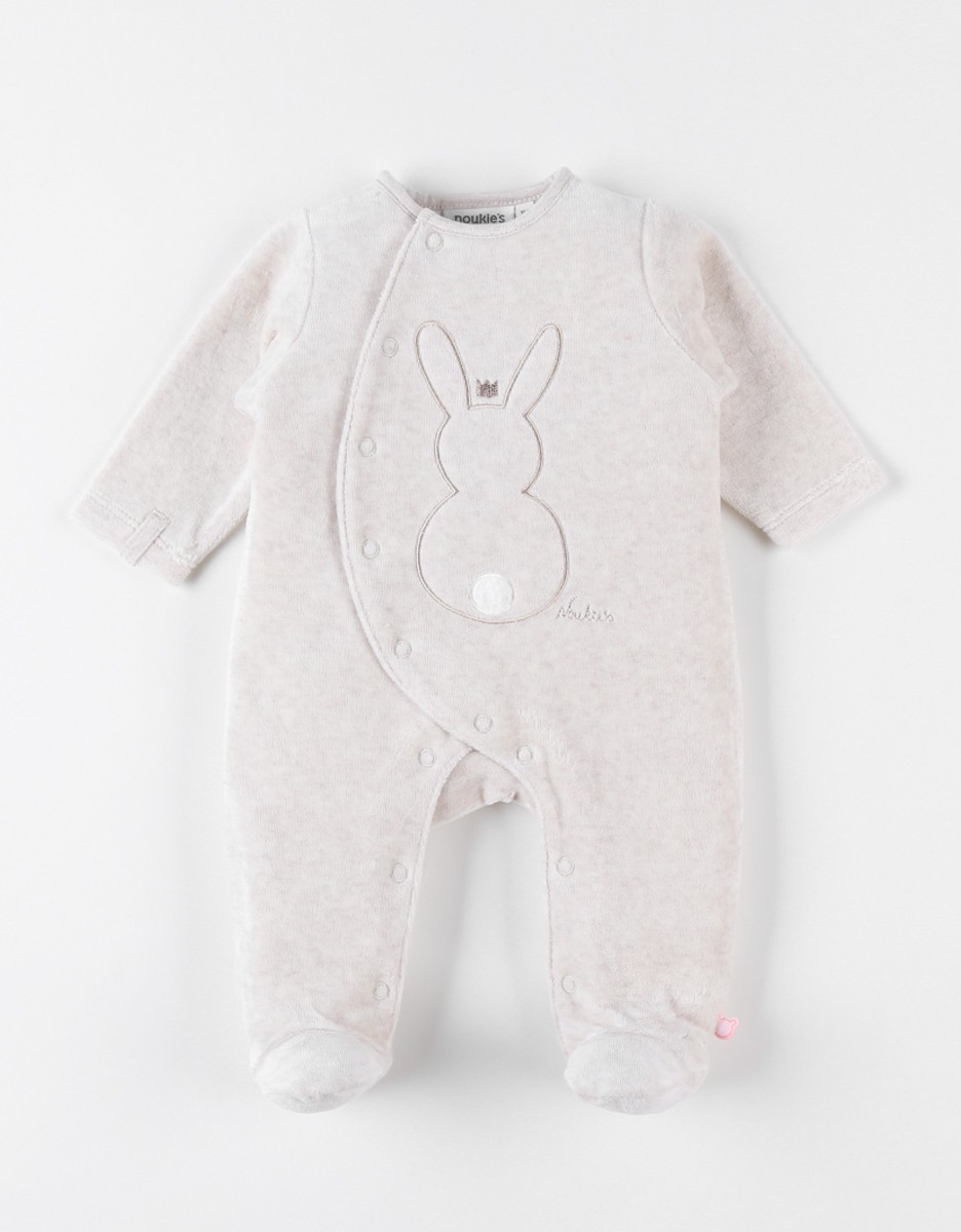 Pyjama En Velours Lapin Beige